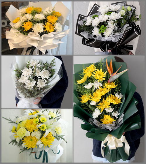 湖北武汉市新洲区凤凰镇杨元咀村白事花束代送
